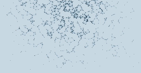 Network Mesh Procedural Art background illustration