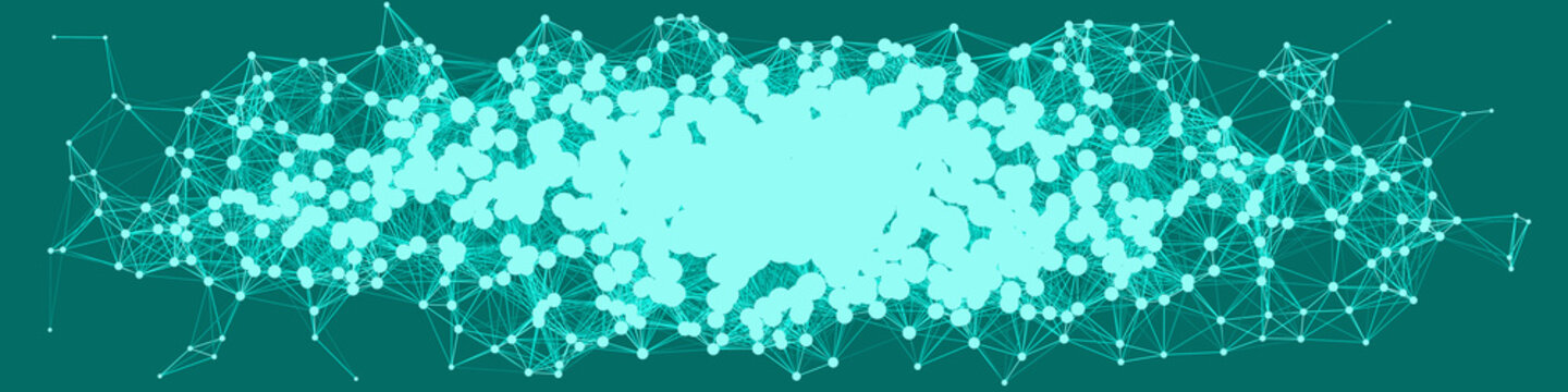 Network Mesh Procedural Art background illustration