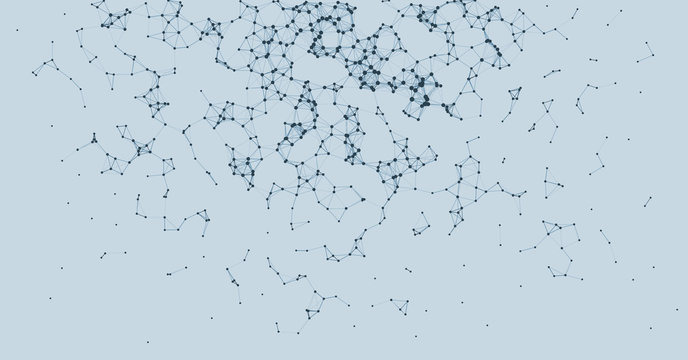 Network Mesh Procedural Art background illustration