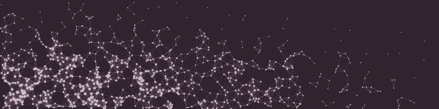 Network Mesh Procedural Art background illustration