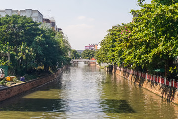 Beautiful canal in Bangkok. Thailand