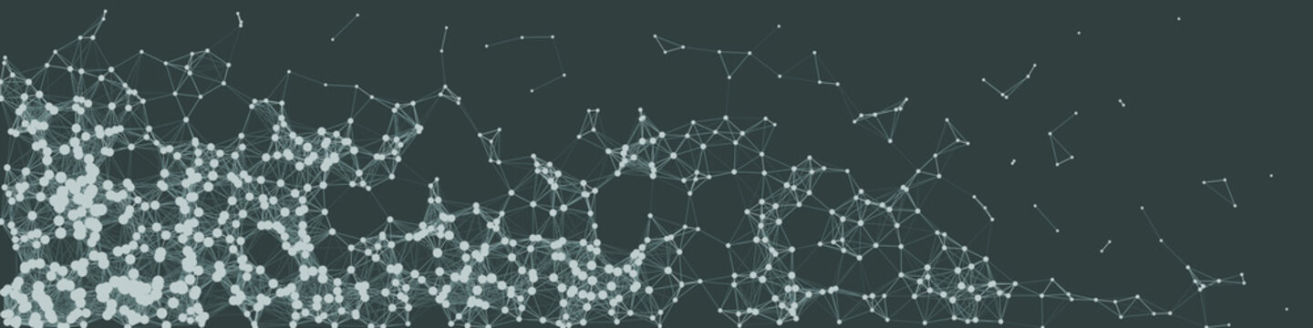 Network Mesh Procedural Art background illustration