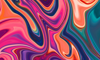 Marble abstract acrylic background. full color marbling artwork texture. Marbled ripple pattern.	