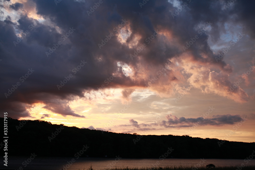 Wall mural clouds