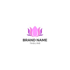 Beauty spa lily flower logo