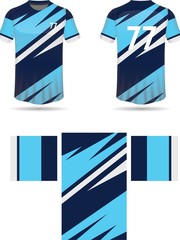 sports jersey uniform template vector 