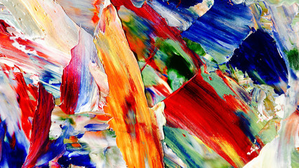 Colorful abstract background wallpaper. Modern motif visual art.  Mixtures of oil paint. Trendy...