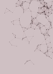 Network Mesh Procedural Art background illustration