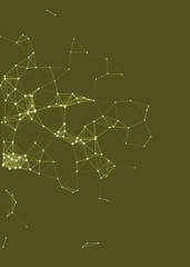 Network Mesh Procedural Art background illustration