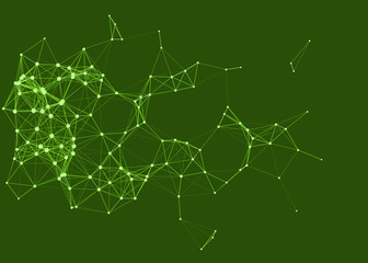 Network Mesh Procedural Art background illustration