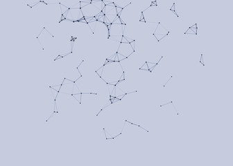 Network Mesh Procedural Art background illustration