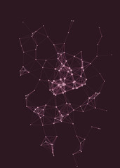 Network Mesh Procedural Art background illustration