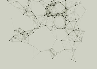 Network Mesh Procedural Art background illustration