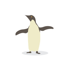 Cartoon penguin. Cute Cartoon penguin, Vector illustration on a white background. Drawing for children.