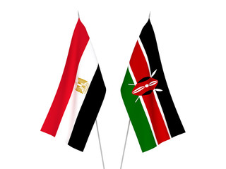 Egypt and Kenya flags