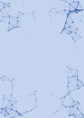 Network Mesh Procedural Art background illustration