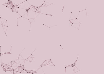 Network Mesh Procedural Art background illustration