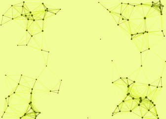 Network Mesh Procedural Art background illustration