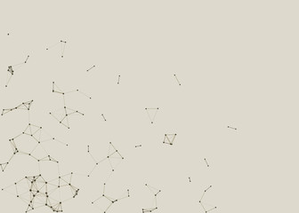 Network Mesh Procedural Art background illustration