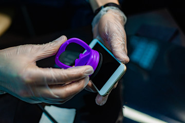 sticking protection on iphone