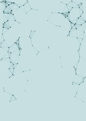 Network Mesh Procedural Art background illustration