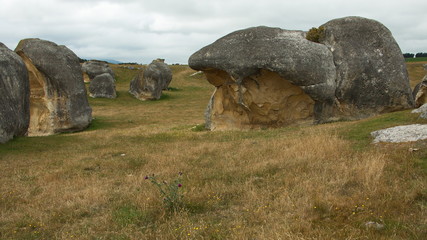 Elephant Rocks near Duntroon on South Island of New Zealand
