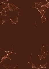 Network Mesh Procedural Art background illustration