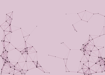 Network Mesh Procedural Art background illustration