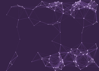 Network Mesh Procedural Art background illustration