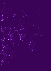 Network Mesh Procedural Art background illustration