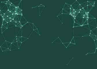 Network Mesh Procedural Art background illustration