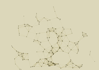 Obraz premium Network Mesh Procedural Art background illustration