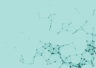 Network Mesh Procedural Art background illustration