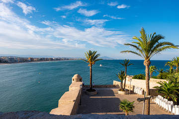Fototapeta premium Peniscola castle and town in Castellon, Spain.