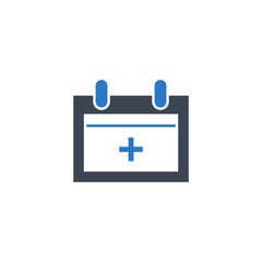Annual Medical Checkup related vector glyph icon.