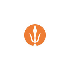 Trident Logo Template vector icon