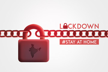 India Lock down Concept , Corona virus lock down