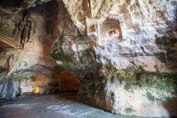 rock church of San Michele in Sant’Angelo a Fasanella. Cilento and Vallo di Diano National Park, Campania, Italy