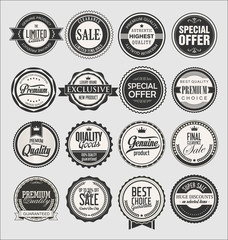 Collection of vintage labels for sale and businesses