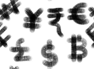 Currency exchange rate symbol