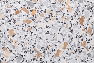 White abstract art background. Watercolor painting on canvas with black and brown stains.