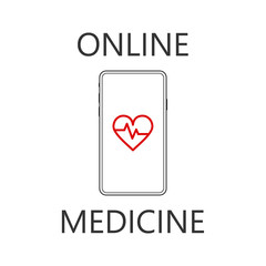 Order online medicine on smartphone application. vector illustration. Finger, concepts. VECTOR EPS 10