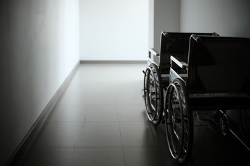 Fototapeta na wymiar wheel chair in hospital