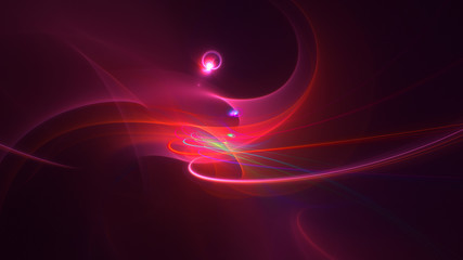 3D rendering abstract fractal light background