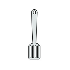 kitchen spatula on white background