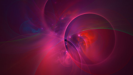 3D rendering abstract fractal light background