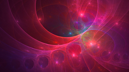 3D rendering abstract fractal light background