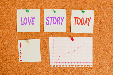 Handwriting text writing Love Story. Conceptual photo it is something such as a novel or movie...