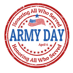 Army Day sign or stamp