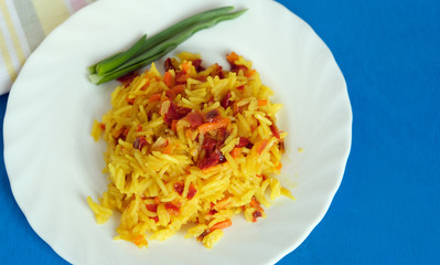 Basmati rice with Biriani vegetables 